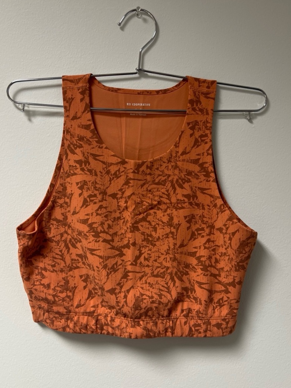 Cooperative Burnt Orange Printed Crop Tank